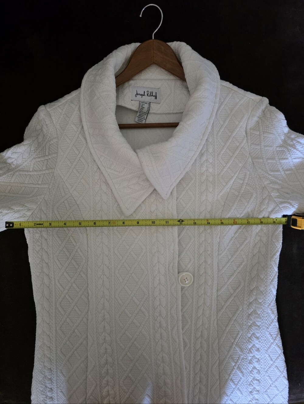 Joseph Ribkoff Off-White Textured Jacket - Picture 5 of 8